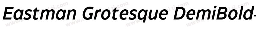 Eastman Grotesque DemiBold字体转换